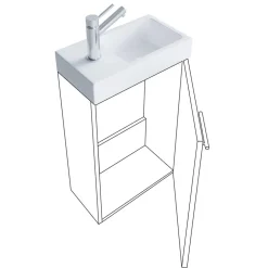 Pharao24 Badezimmermöbel Set in Schwarz Emlina><noscript><img width=