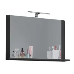 Badmöbel Sets*Pharao24 Badezimmermöbelset Anthrazit Kanmura