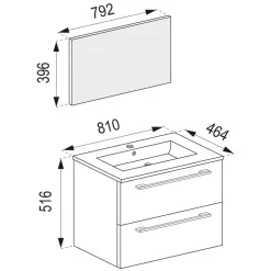 Pharao24 Badezimmermöbelset schwarz Bonsai><noscript><img width=