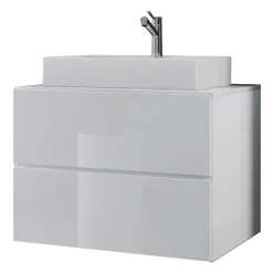 Badmöbel Sets*Pharao24 Badezimmermöbelset weiß modern Lorencia