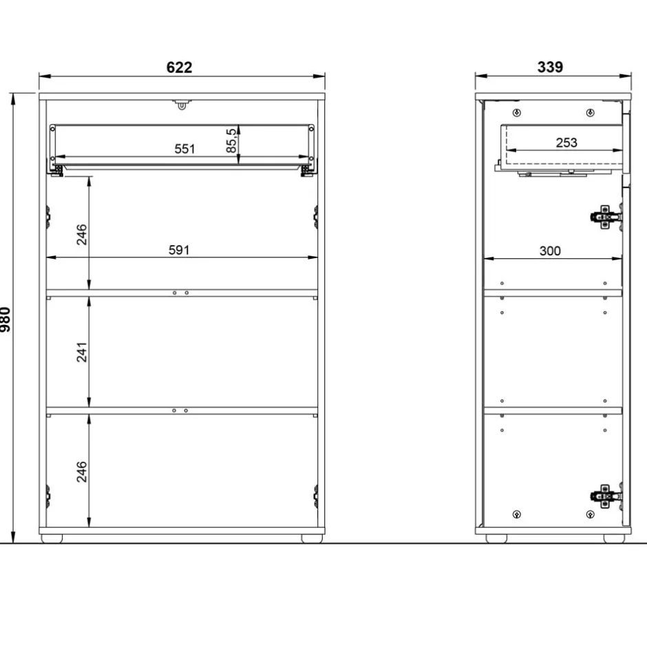 Pharao24 Badezimmerschrank Apulciana> Highboards|Highboards