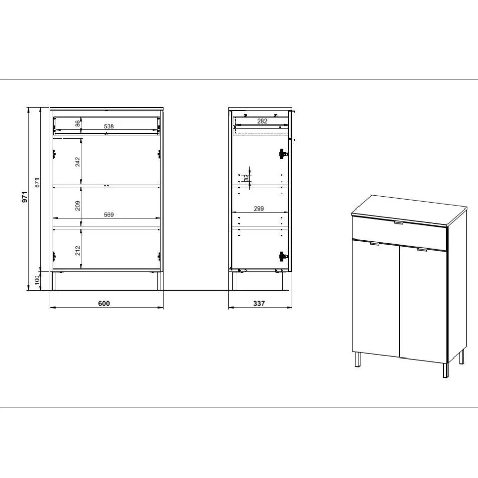 Schuhschränke|Dielenschränke*Pharao24 Badezimmerschrank Lampione
