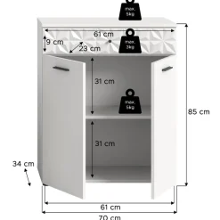 Bad Unterschränke*Pharao24 Badezimmerschrank Meteora