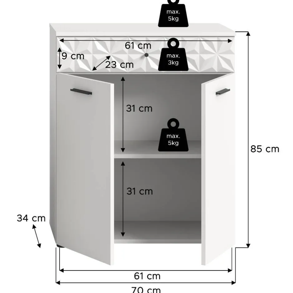 Bad Unterschränke*Pharao24 Badezimmerschrank Meteora