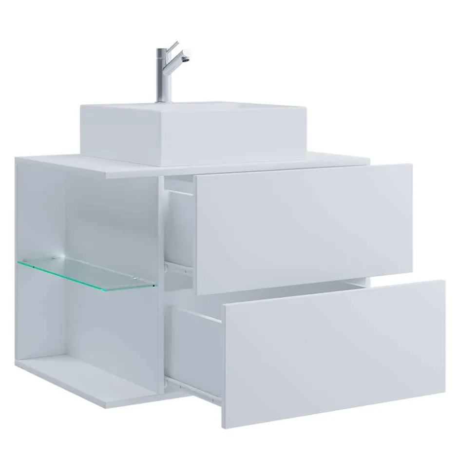 Waschbeckenunterschränke|Bad Unterschränke*Pharao24 Badezimmerschrank mit Becken Pseidoca