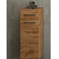 Pharao24 Badezimmerschrank schmal Longos> Badezimmerschränke|Bad Unterschränke