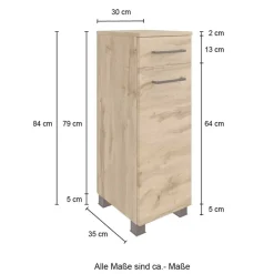 Pharao24 Badezimmerschrank schmal Longos><noscript><img width=