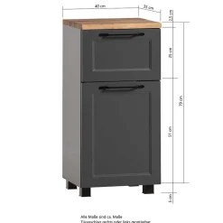 Bad Unterschränke*Pharao24 Badezimmerschränkchen Salverna