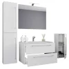 Badmöbel Sets*Pharao24 Badezimmerset in Weiß Selami