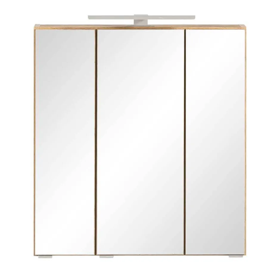 Badmöbel Sets*Pharao24 Badezimmerset mit Spiegelschrank Lactona