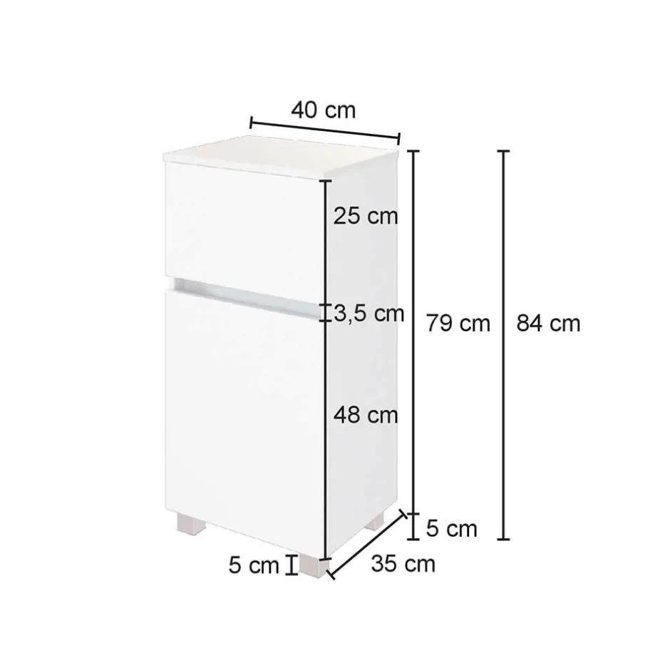 Pharao24 Badkommode Jalexda> Badezimmerschränke|Bad Unterschränke