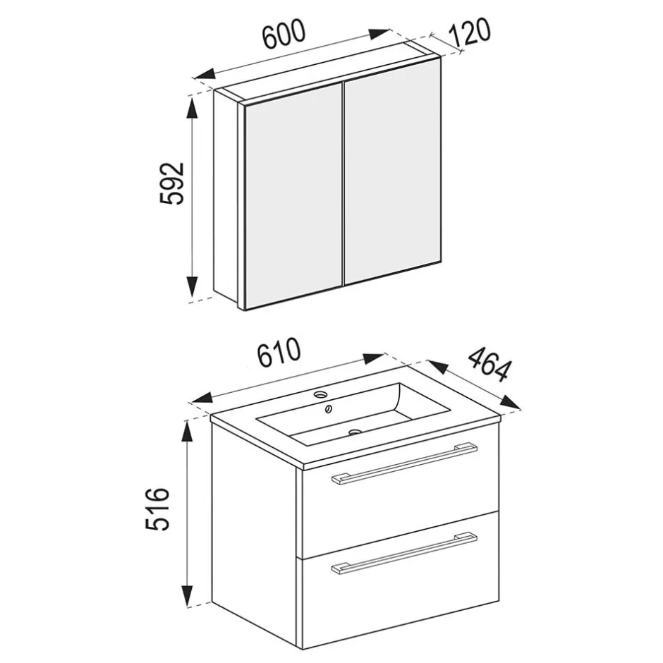 Badmöbel Sets*Pharao24 Badmöbel Estranon
