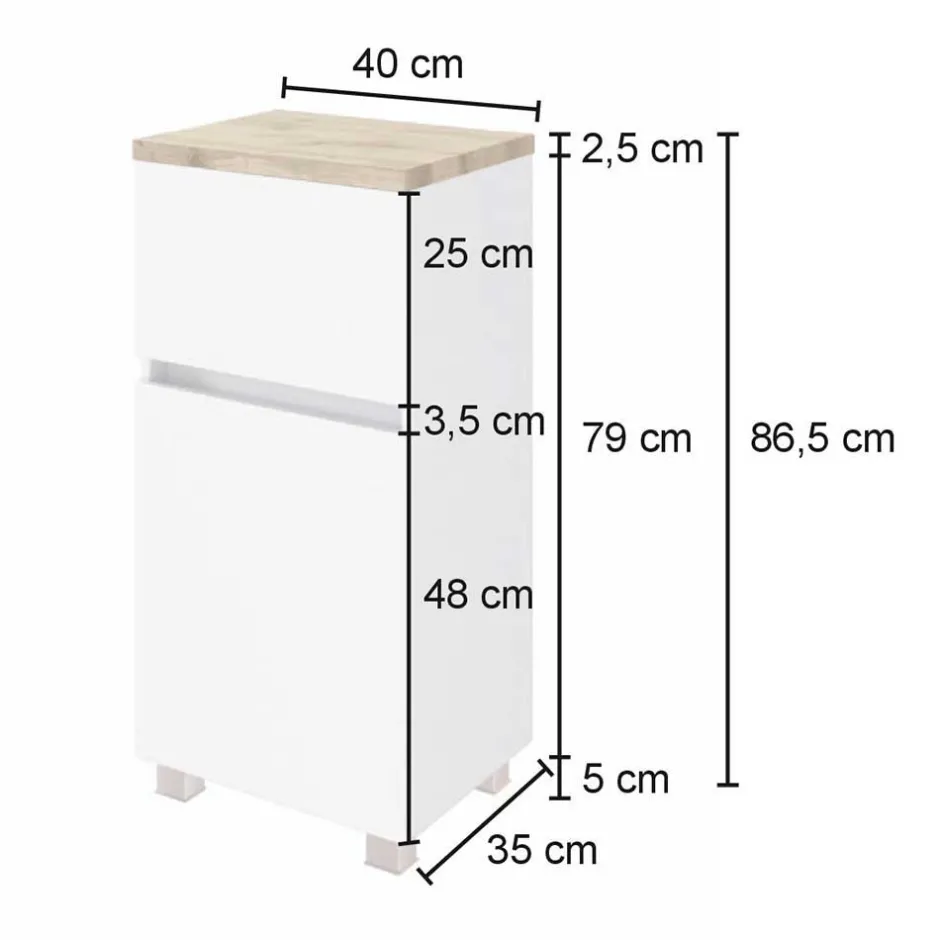 Badmöbel Sets*Pharao24 Badmöbel Kombination Laliano