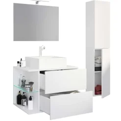 Pharao24 Badmöbel mit Becken Pseidoca> Badmöbel Sets