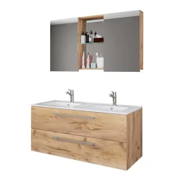 Pharao24 Badmöbel mit Spiegelschrank Lasina> Badmöbel Sets