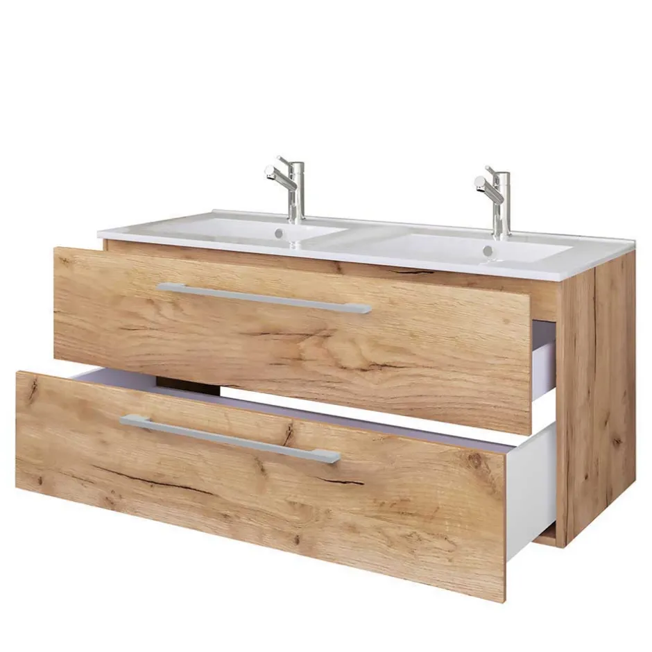 Pharao24 Badmöbel mit Spiegelschrank Lasina> Badmöbel Sets