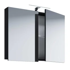 Badmöbel Sets*Pharao24 Badmöbel schwarz weiß Bonsai