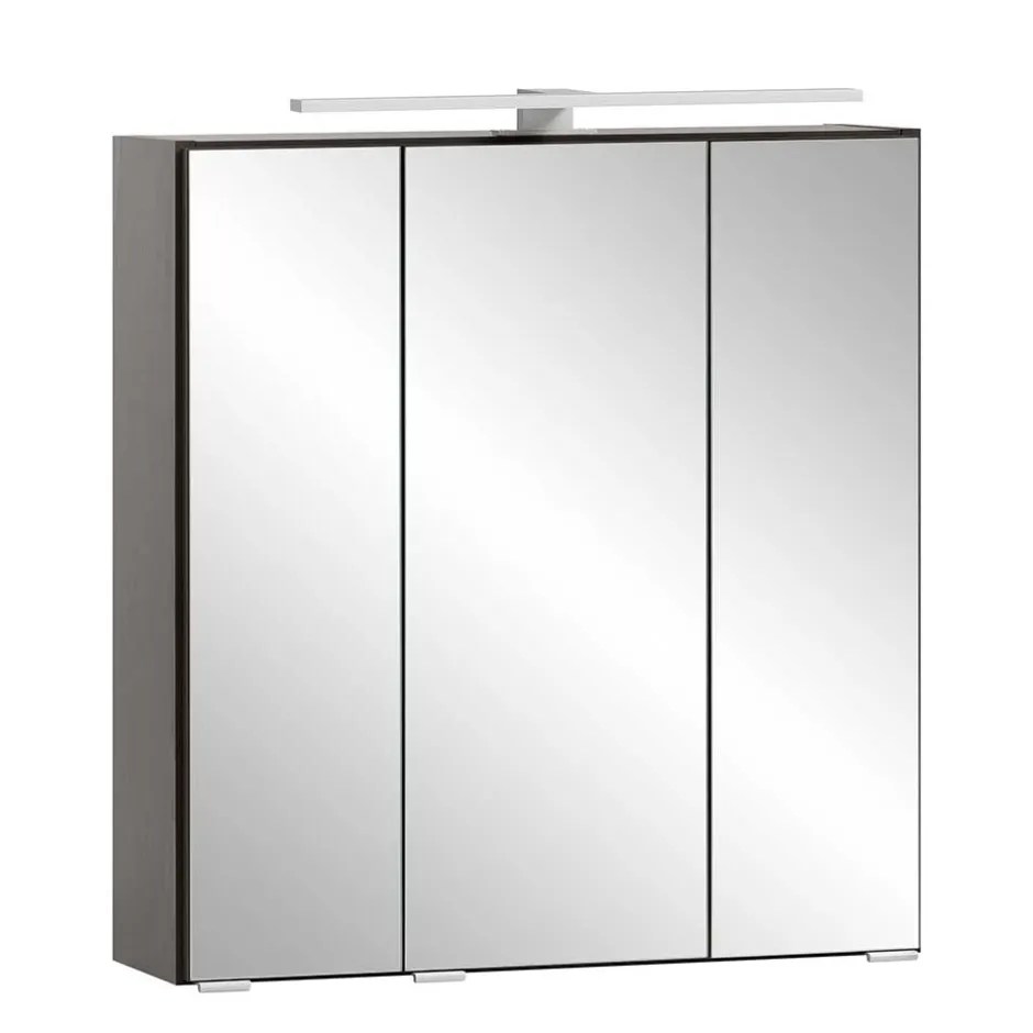 Pharao24 Badmöbel Set Dunkelgrau Pegruan> Badmöbel Sets