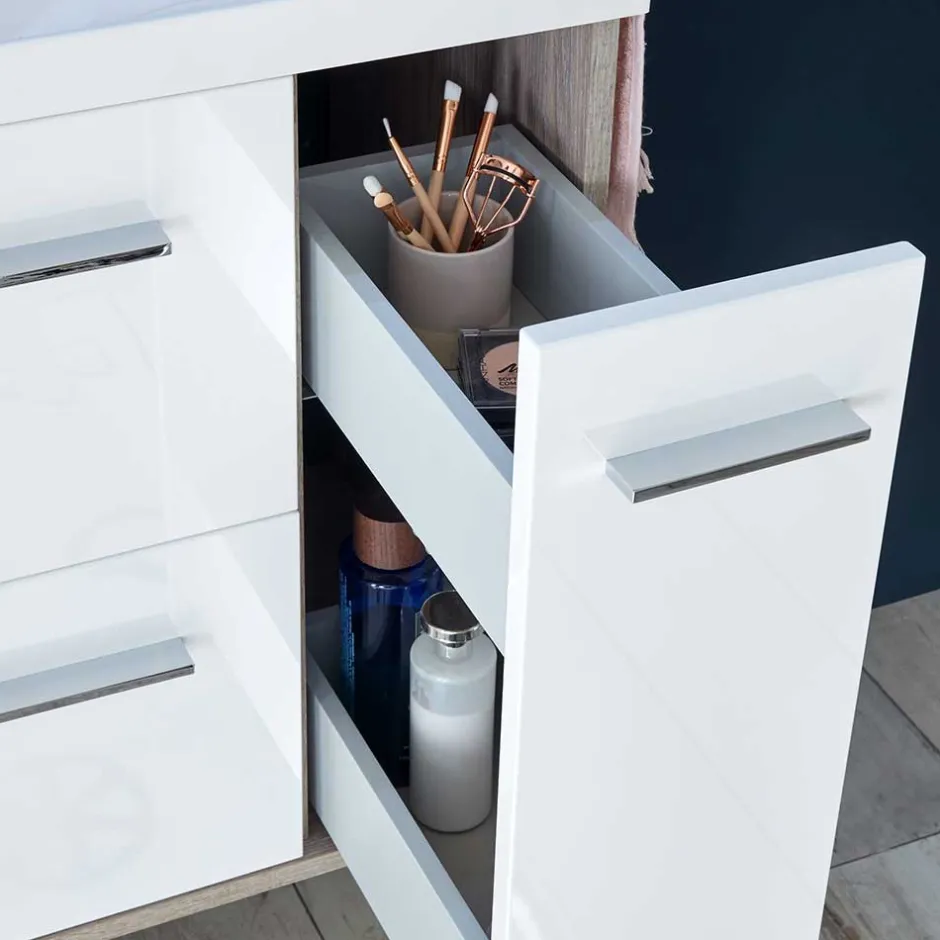 Pharao24 Badmöbel Set Hochglanz Ceszan> Badmöbel Sets