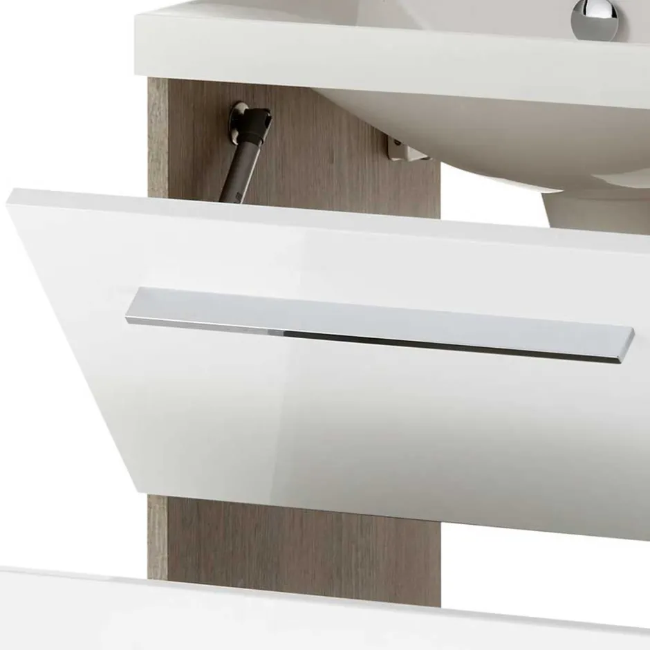 Pharao24 Badmöbel Set Hochglanz Ceszan> Badmöbel Sets