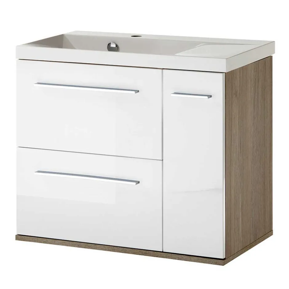 Pharao24 Badmöbel Set Hochglanz Ceszan> Badmöbel Sets