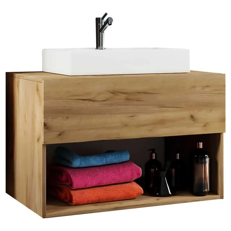 Pharao24 Badmöbel Set Holzoptik Cudalo> Badmöbel Sets