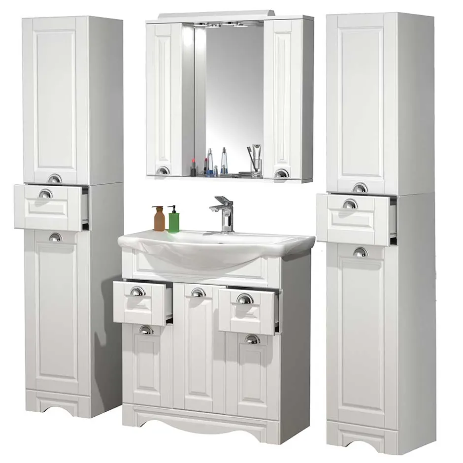 Badmöbel Sets*Pharao24 Badmöbel Set Landhausstil Exmadura