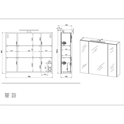 Badmöbel Sets*Pharao24 Badmöbel Set Luvreva