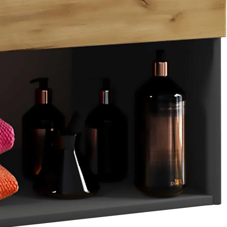 Badmöbel Sets*Pharao24 Badmöbel Set mit Keramikbecken Socotta