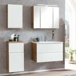 Badmöbel Sets*Pharao24 Badmöbel Set mit Waschbecken Lactona