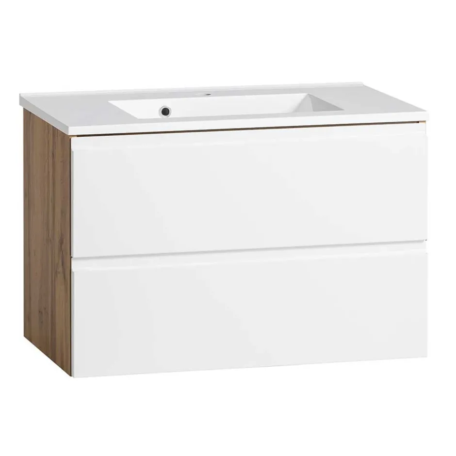 Badmöbel Sets*Pharao24 Badmöbel Set mit Waschbecken Lactona