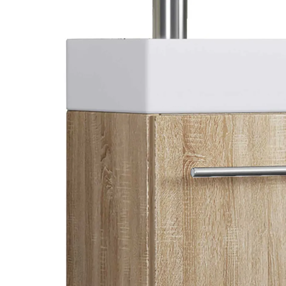 Pharao24 Badmöbel Set schmal Osmin> Badmöbel Sets