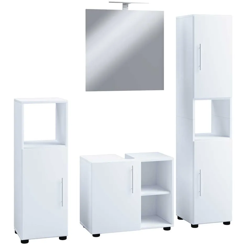 Pharao24 Badmöbel weiß modern Eli> Badmöbel Sets