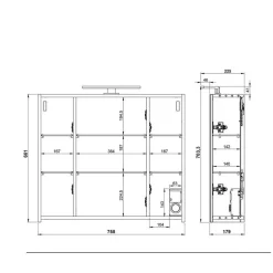 Badmöbel Sets*Pharao24 Badmöbelkomplettset Elise