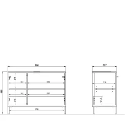 Badmöbel Sets*Pharao24 Badmöbelkomplettset Elise