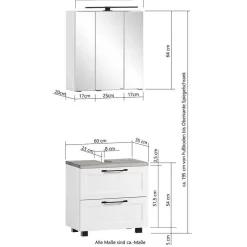 Pharao24 Badmöbelset 5-teilig Candelcero><noscript><img width=