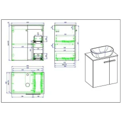 Badmöbel Sets*Pharao24 Badmöbelset Wurion