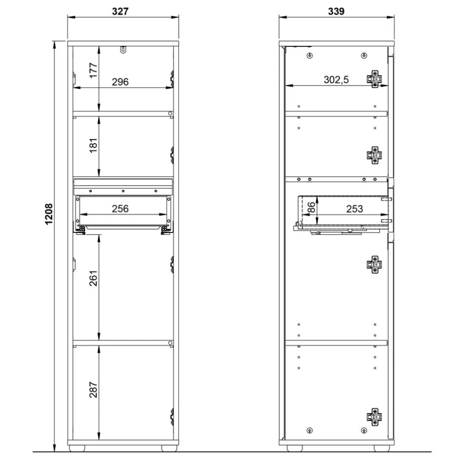 Bad Hochschränke*Pharao24 Badmidischrank Apulciana