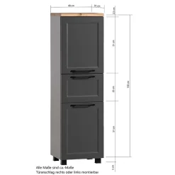 Bad Hochschränke*Pharao24 Badmidischrank Salverna