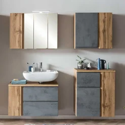 Badmöbel Sets*Pharao24 Badset mit Spiegelschrank Tagma