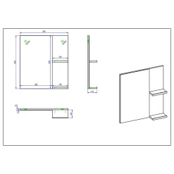 Pharao24 Badspiegel mit Ablagen Nushivon><noscript><img width=