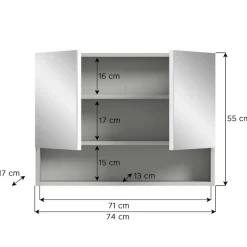 Spiegelschränke*Pharao24 Badspiegelschrank Ladidas