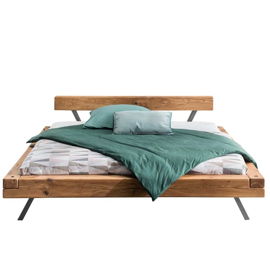 Doppelbetten|Massivholzbetten*Pharao24 Balken Massivholzbett Arianno