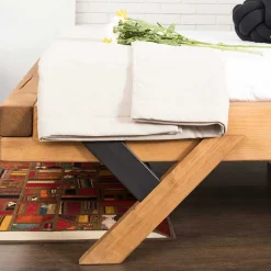 Doppelbetten|Massivholzbetten*Pharao24 Balken Massivholzbett Padru