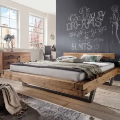 Balkenbett|Massivholzbetten*Pharao24 Balkenbett Lenala