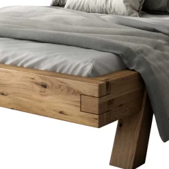 Massivholzmöbel|Doppelbetten*Pharao24 Balkenbett massiv Robert