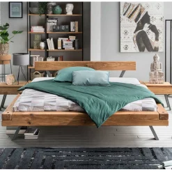 Doppelbetten|Massivholzbetten*Pharao24 Balkenbett Tellimo