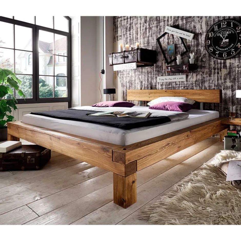 Pharao24 Balkenbett Vironica> Doppelbetten|Massivholzbetten