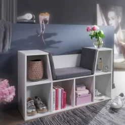 Wohnzimmerregale|Bücherregale*Pharao24 Bank mit Regal Hoku