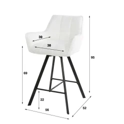 Pharao24 Barhocker mit Lehne Brasatura><noscript><img width=